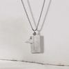 Emporio Armani Logo Series Eagle Emblem Cool Luxury Stainless Steel Necklace Men necklace Silver EGS3167040_NLP