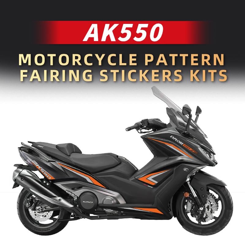 Used For KYMCO AK550 Motorcyle Pattern Fairing Stickers Kits Pasted On Body Paint Parts Area Accessories Decoration Stickers