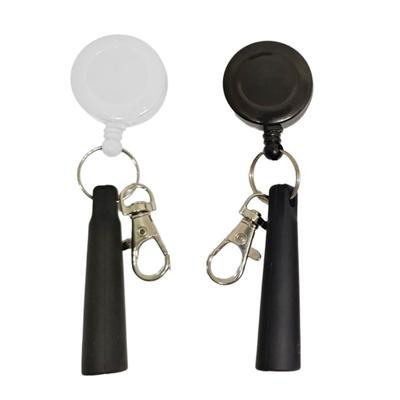 Travel Friendly Elastic Pen Protector with Keychain Clip Pencil Holder Keyring Suitable for Hikers and Campers