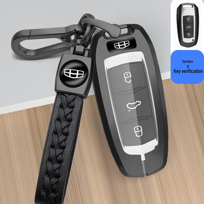 Geely Key Case for Xingrui, Bin Yue, Borui, Binrui GL, Emgrand GS, Vision X6, Xingyue L - Protective Car Key Shell