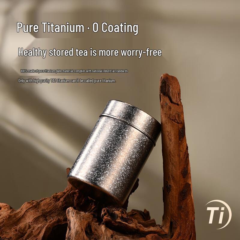 CEZE Pure Titanium Portable Tea and Coffee Storage Canister