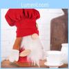 Christmas Decor Plush Toy With Knitted Chef Hat For Holiday Home Decor