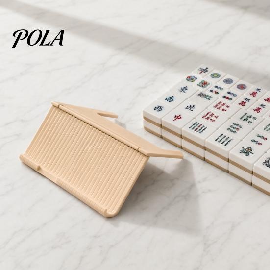 3D Printed Mahjong Card Holder for Table, Under-Mat Slide-in Stand, Storage Rack Angled Viewing Display American Portable