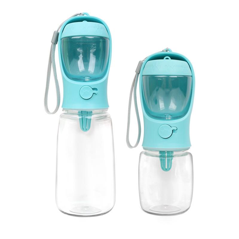 Dog Water Food Bottle Outdoor Walking Drinking Bottle Cats Feeder Portable Travel Two-in-one Drinker Dog Food Bowl Pet Supplies