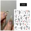 Chinese Ink Bamboo Trend Nail Art Stickers: Self-Adhesive Tearable Decals for DIY Decoration.