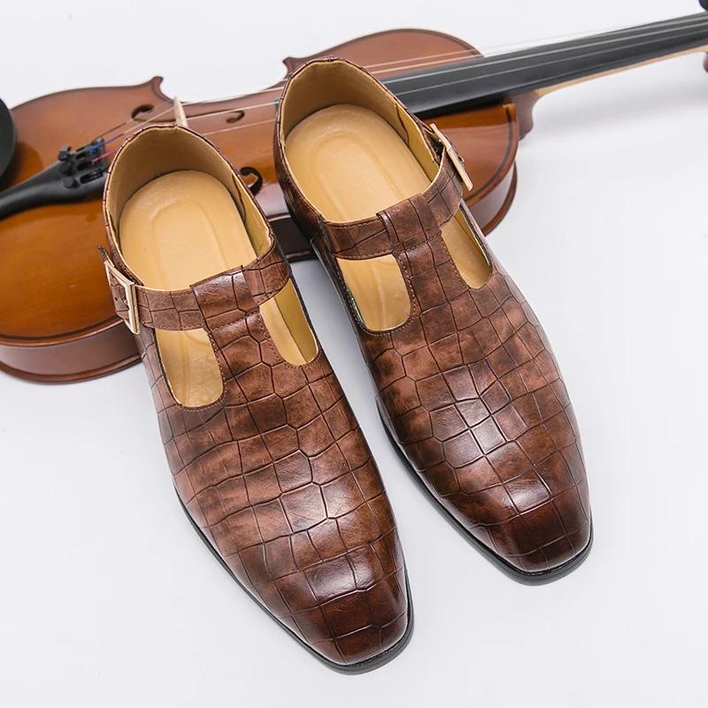 Fashion Summer Mens Casual Shoes Luxury Brand Business Sandals Light Comfort Dress Shoes for Men Breathable Walking Shoes Plus Size38-46