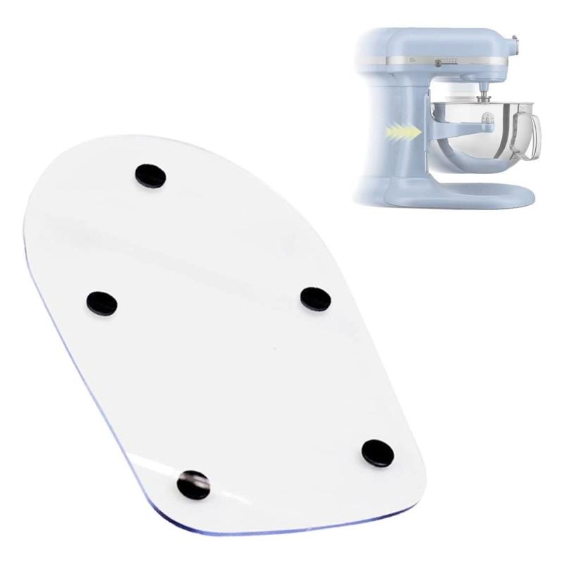 Clear Acrylic Mixer Slider Mat Coffee Maker Pad Moving Mat for 4.5-5QT 5K45SS 5KSM175PS 5KSM125 Stand Mixer Accessories