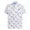 Performance AOP Climacool Knitted Moisture-Wicking Printed Golf Shirt Men Tops JZ4363