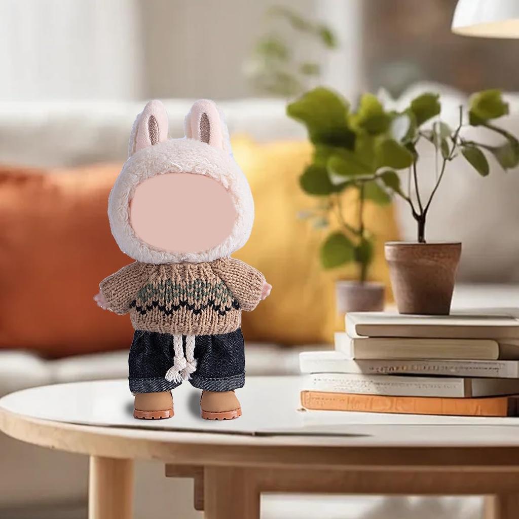 Ruokey Plush Clothes, Outfit Only, 15cm17cm Plush Doll Clothes, Doll Clothes, Plush Doll Dress-Up, Cute Costume, DIY Accessories, Doll Suit,