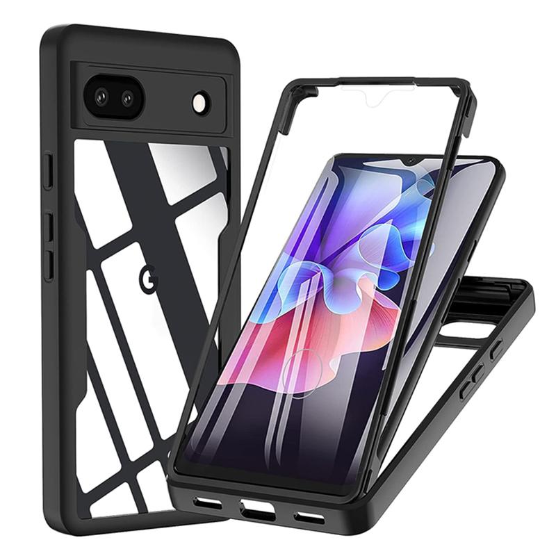 

360 Degree Full Body Rugged With Built-in Screen Protector Phone Case For Google Pixel 6A Front+Back Protective Cover For Pixel 6A