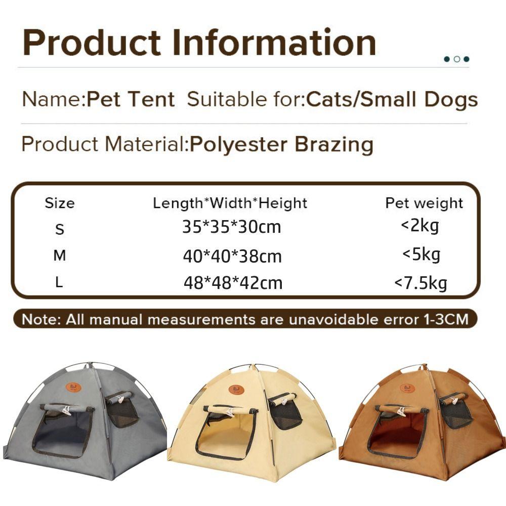 New Foldable Pet Cat Tent Large Breathable Cat Sleep House Stable Closed Design Pet Kennel Indoor Use