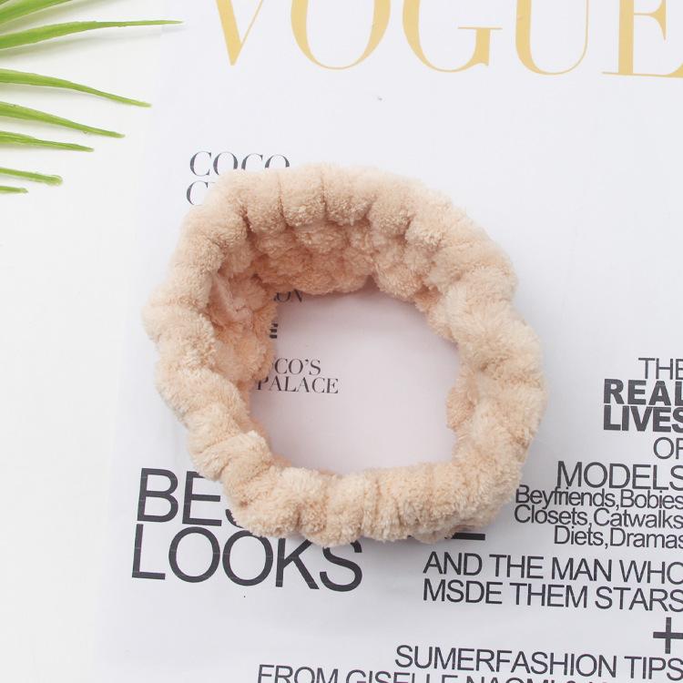 Face Wash Headband Makeup Single Circle Coral Velvet Hair Cover Sports Yoga Hair Accessory For Women