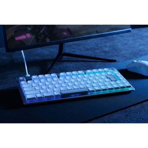 ELECOM Rapid Trigger Gaming Keyboard V Custom VK720AL Wired Magnetic Analog Detection Switch 75% Size Low Profile White TK-VK720ALWH