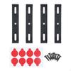 4x Frameless European Holders Vehicles Car Tag Plate Brackets