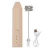 Milk Frother Cordless Rechargeable Handheld Drink Mixer for Coffee Stirring Milkshake Whisking