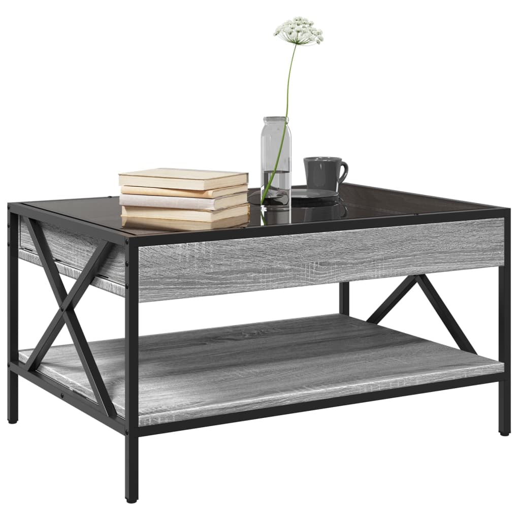Infinity LED Coffee Table in Grey Sonoma 70x50x38 cm