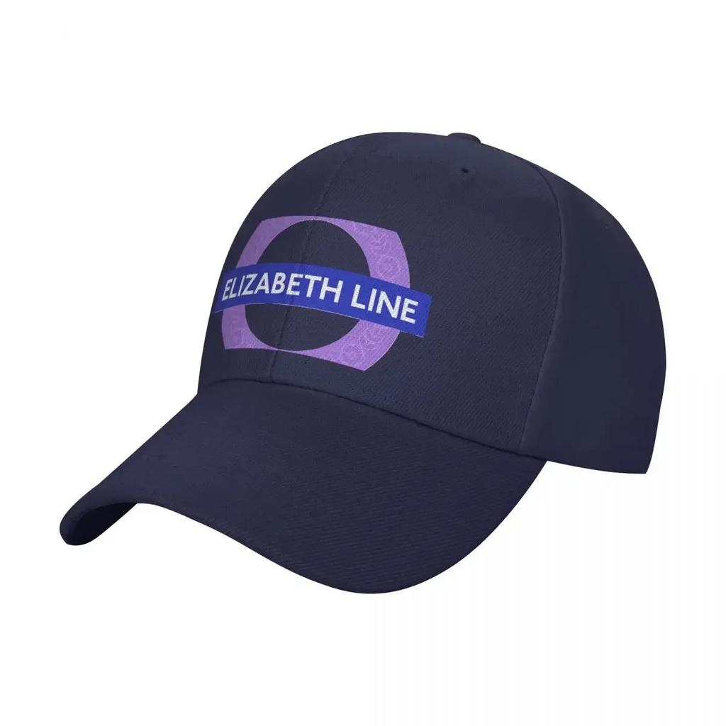 New Elizabeth Line with crown Classic Baseball Cap Unisexs big size hat sun hat Wild Ball Hat F Boy Womens