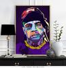 Poster e Stampe di Star della Musica Rap Astratta Moderna Hiphop Rapper Arte da Parete Quadri da Parete Pittura su Tela per Decorazione Domestica Senza Cornice