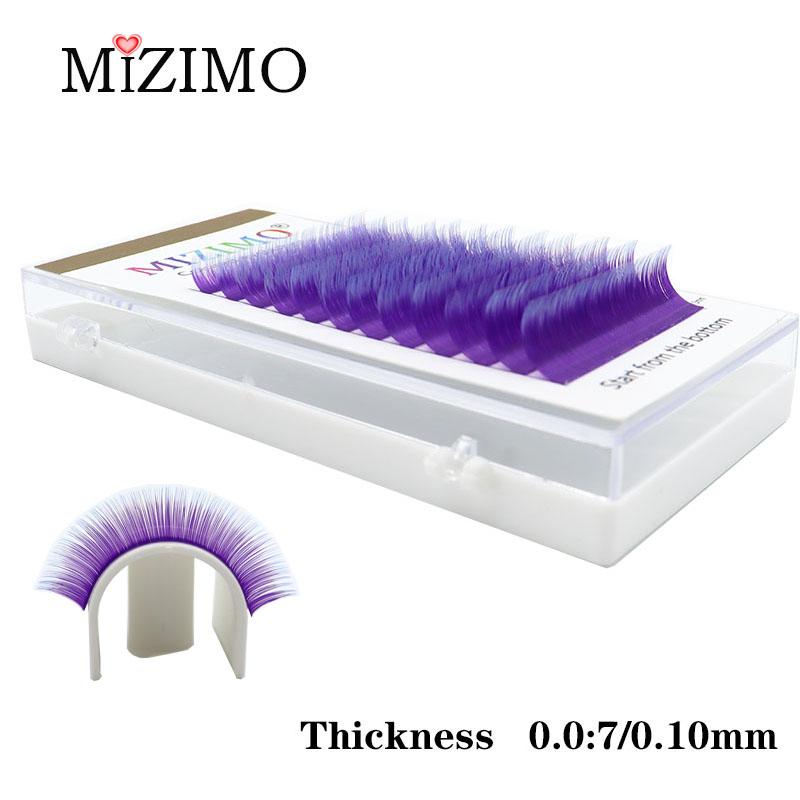 (Angebot) Gemischte farbige einzelne gepfropfte falsche Wimpern, natürliche Verlängerung, Augen-Make-up, dramatische Wimpern.