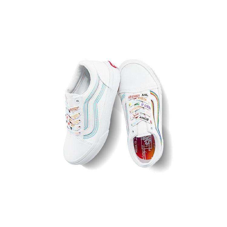 Vans Old Skool Low Top Kids Sneakers White Blue VN0A7Q5FB5U