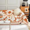 Flower Chenille Couch Towel Four Season Universal L Shape Sofa Cover Living Room Dust Proof Seat Cushion Slipcover Blanket Home