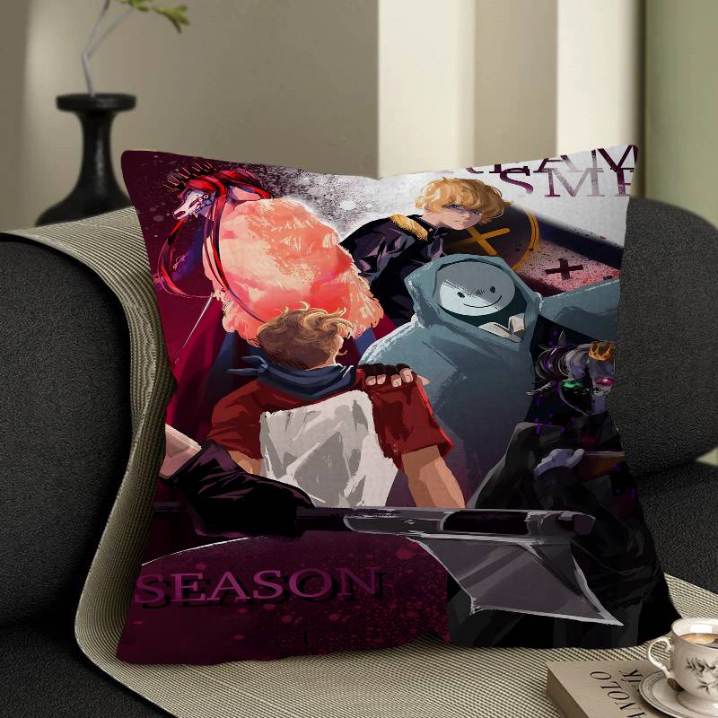 Dream Smp Japanese Anime Cushion Cover Pillowcase Upholstery Sofa Throw Pillow Home Decor Pillowcas