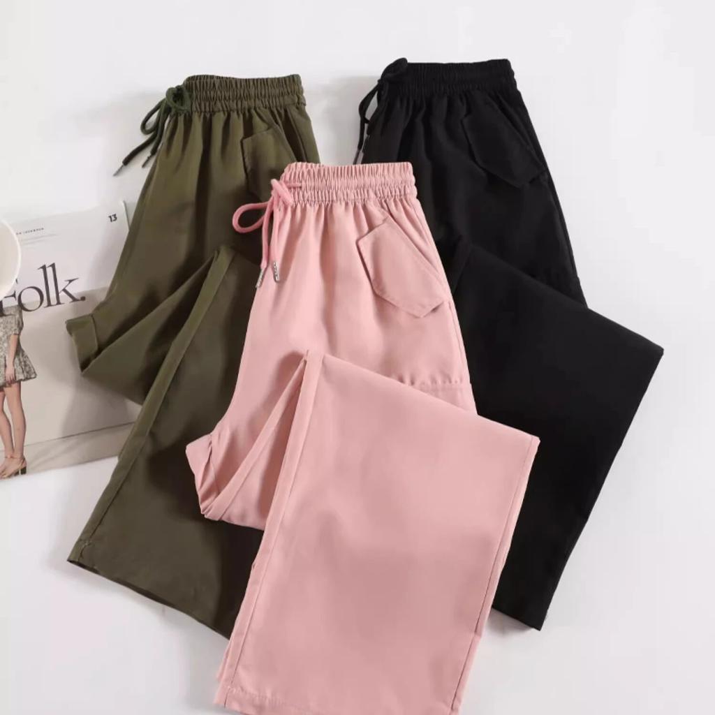 Women Y2K Cargo Pants High Waist Streetwear Hip Hop Trousers Female Big Pockets Casual High Waisted Drawstring Baggy Sweatpants