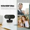 Full HD 1080p Webcam with Built-in Mic – Compact USB Camera with 360° Flexible Clip for Laptop/Desktop Use