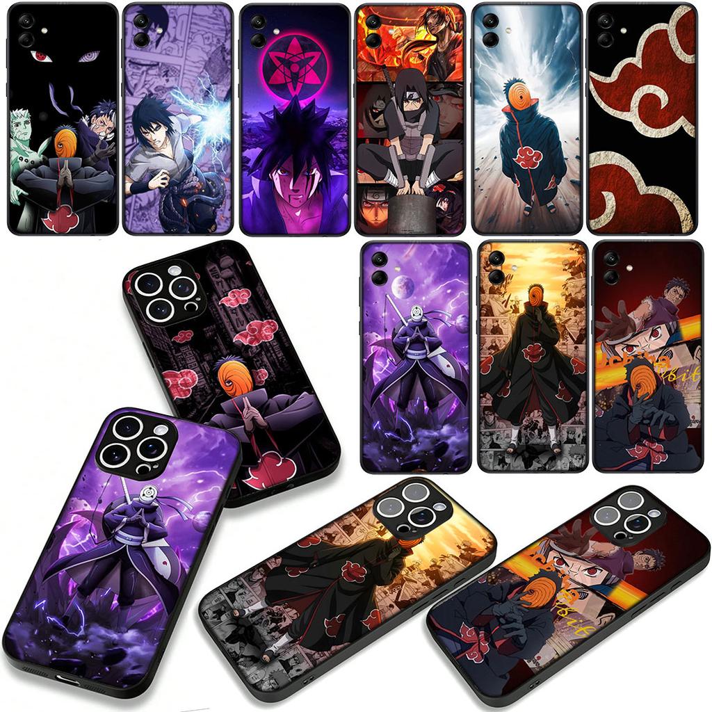 Sasuke Obito Narutos Akatsuki Tobi Phone Cover Case for Xiaomi Redmi Note 14 12 13 ProPlus A3 Pro Plus 12C 13C 14C 5G 4G Casing