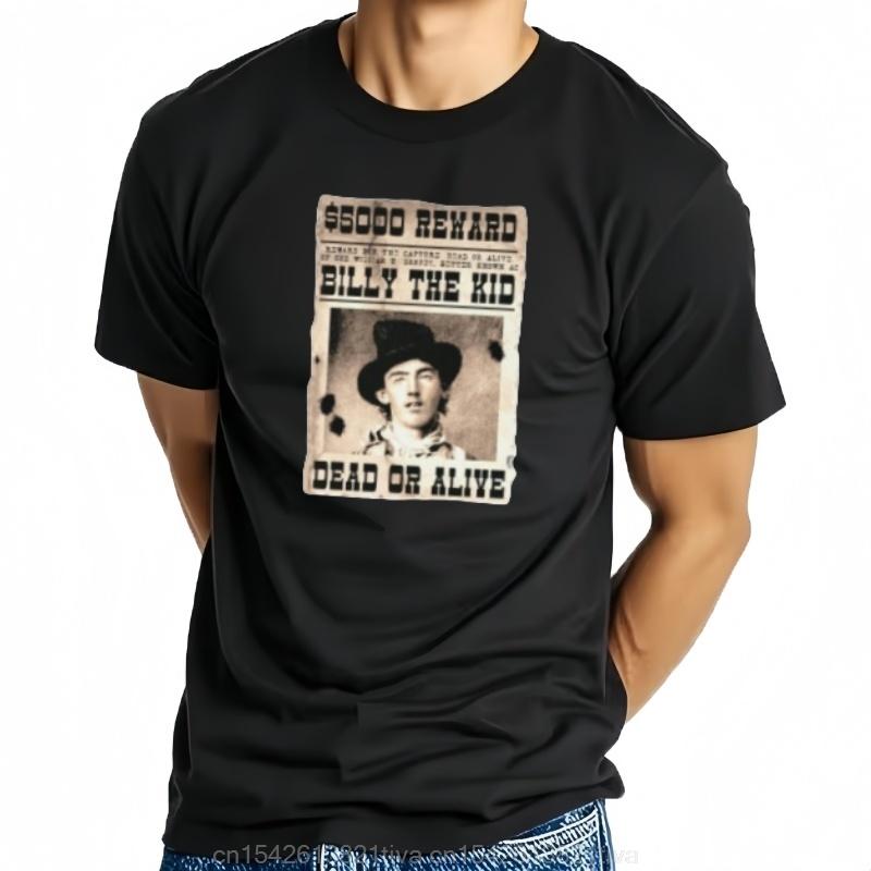 Billy The Kid Wanted Photo Shirt William Bonnie Reward Poster Tshirt Unisex