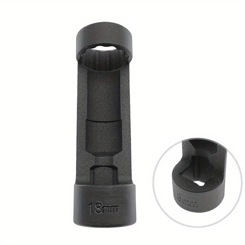 6-teiliges Stahl-Federbeinmutter-Steckschlüssel-Set, 12-Punkt, 1/2"-Antrieb, Größen 16mm-24mm, Robustes Werkzeugset für die Autowartung