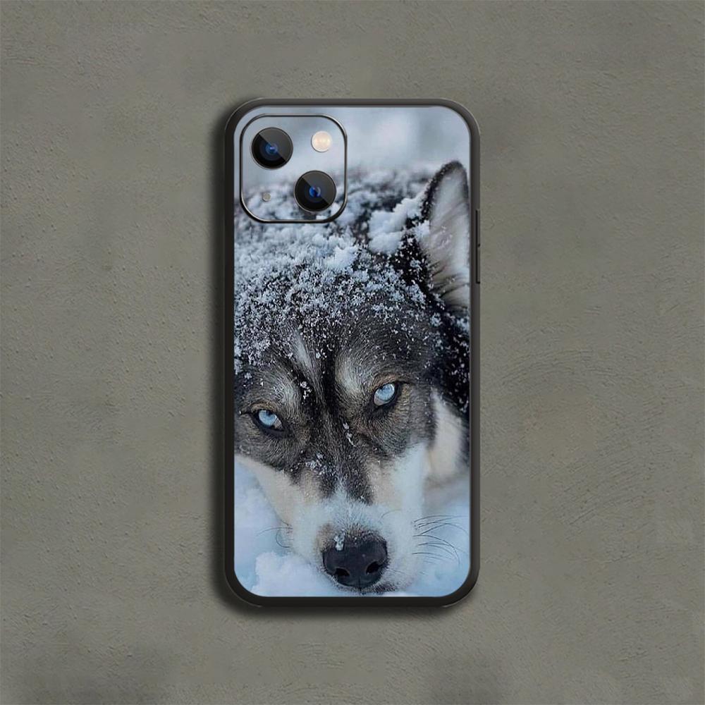 Siberian Husky Fool Cute Dog Phone Case For iPhone Samsung Galaxy Redmi Xiaomi Oppo OnePlus Note S A 7 8 9 10 11 12 13 14 20 21 22 23 53 54 Pro Ultra