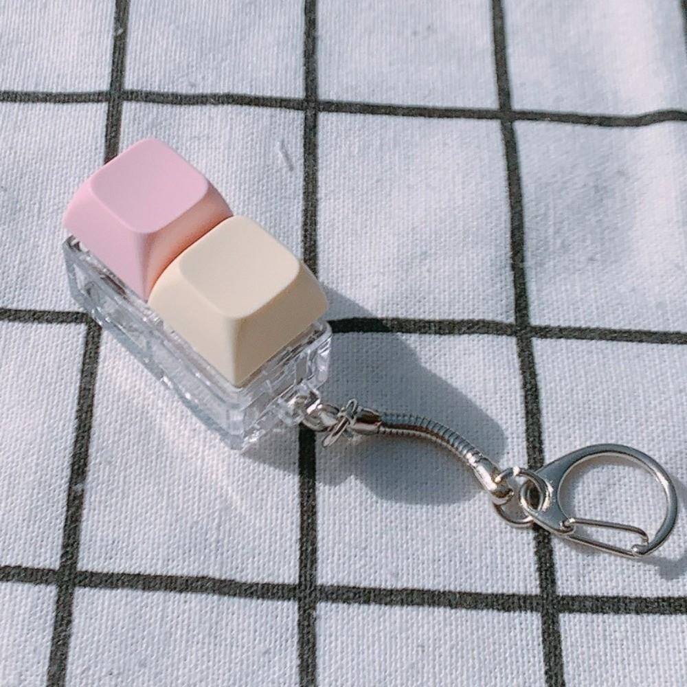 Key Button Fidget Keychain Keycap Decompression Toy Relaxing Pinch Toy Adult