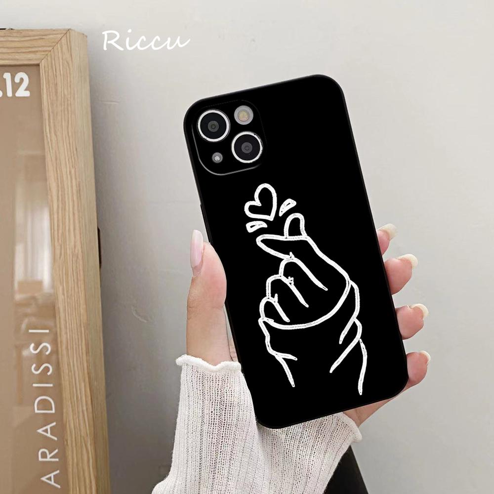 FOR IPhone 14 Fingertip Love Phone Case 14 11 12 Pro 8 7 14 Plus X Pro 14 MAX 13 MINI XR XS Iphone 14 13 Soft Phone Covers