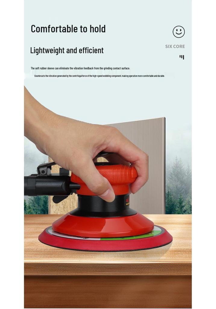 Gaobao 6-inch Air-powered Pneumatic Sander & Stone/Car Polisher