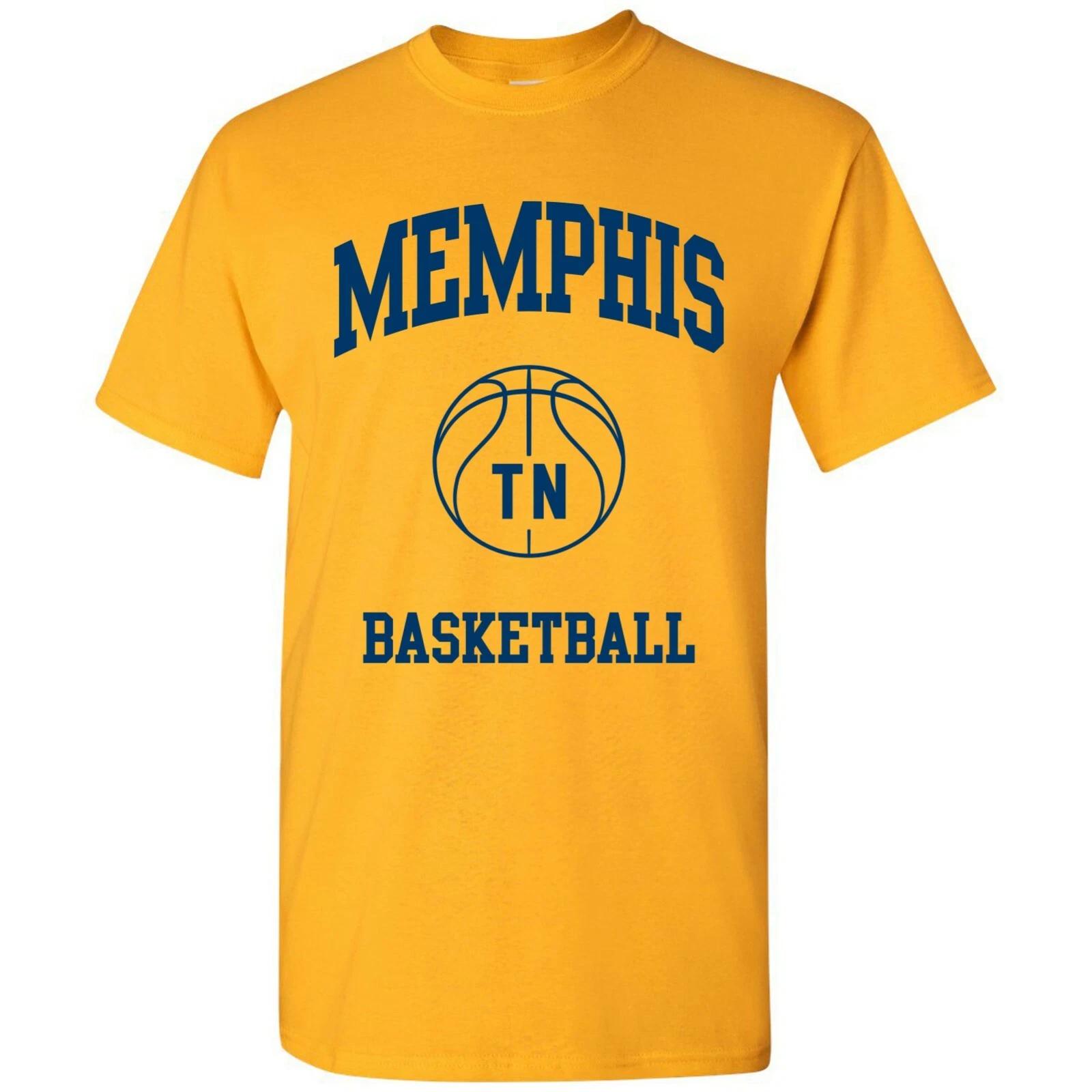 Memphis Classic Basketball Arch Basic Cotton T-Shirt L