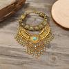 Retro Ethnic Water Drop Tassel Necklace and Sweater Clavicle Chain Accessories