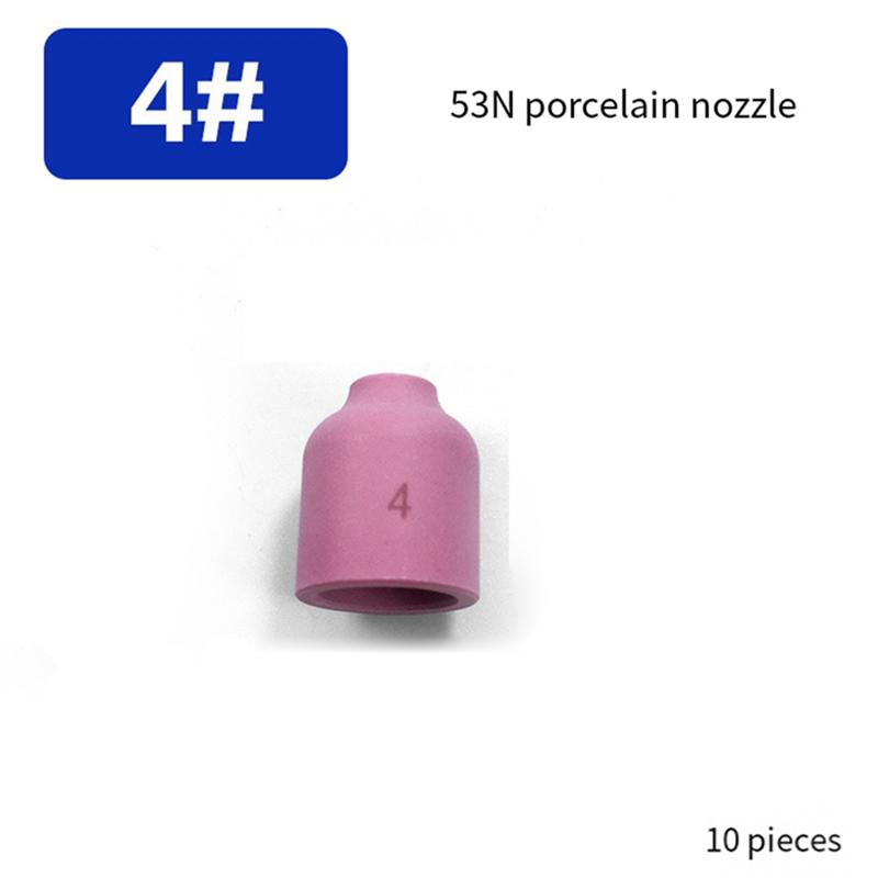 A84E-Alumina Nozzle Cup 53N Series Argon Arc Welding Accessories-TIG Gas Lens 4 Pieces