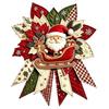 Handgefertigte Stoff-Weihnachtsdekorationen DIY Gesteppte Schleife Nähbastelset, Vorgeschnittene Patchwork-Feiertagsmaterialien für Erwachsene Set, Türhänger Wandkamin Zuhause