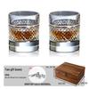 Zestaw Prezentowy Kryształowych Szklanek do Whiskey w Stylu Edo Kiriko K9