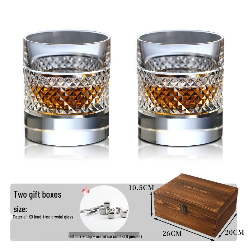 

Edo Kiriko Style K9 Crystal Whiskey Glasses Gift Set