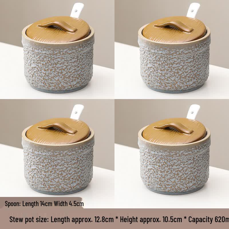 Ceramic Double Boiler Stew Pot Set