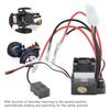 RC ESC Brushless Motor und ESC RC 360A Wasserdichter Bürsten-ESC mit Kühlkörper und Lüfter für 110 RC Crawler
