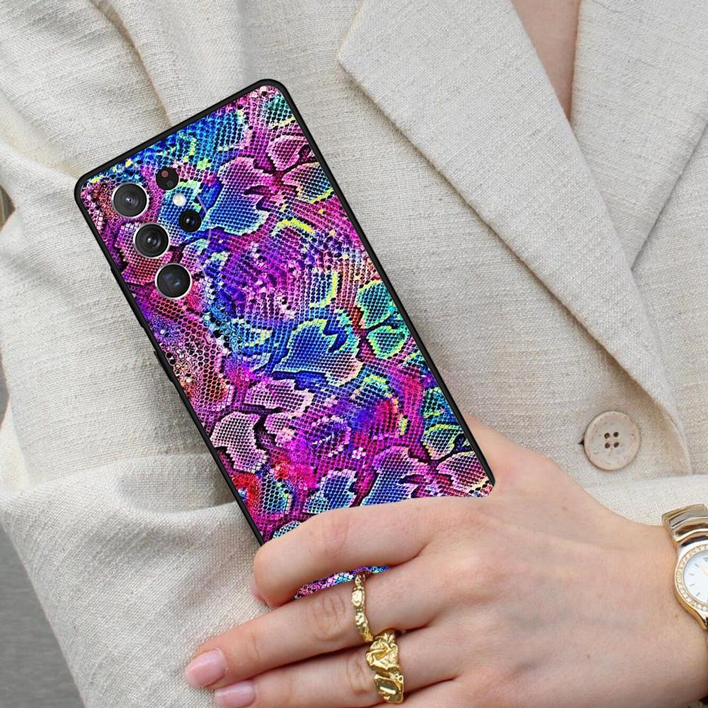 Python Snake Skin Cell Phone Case for Samsung Galaxy S26 Ultra S25 S24 S23 S22 S21 S20 Note10 Cover