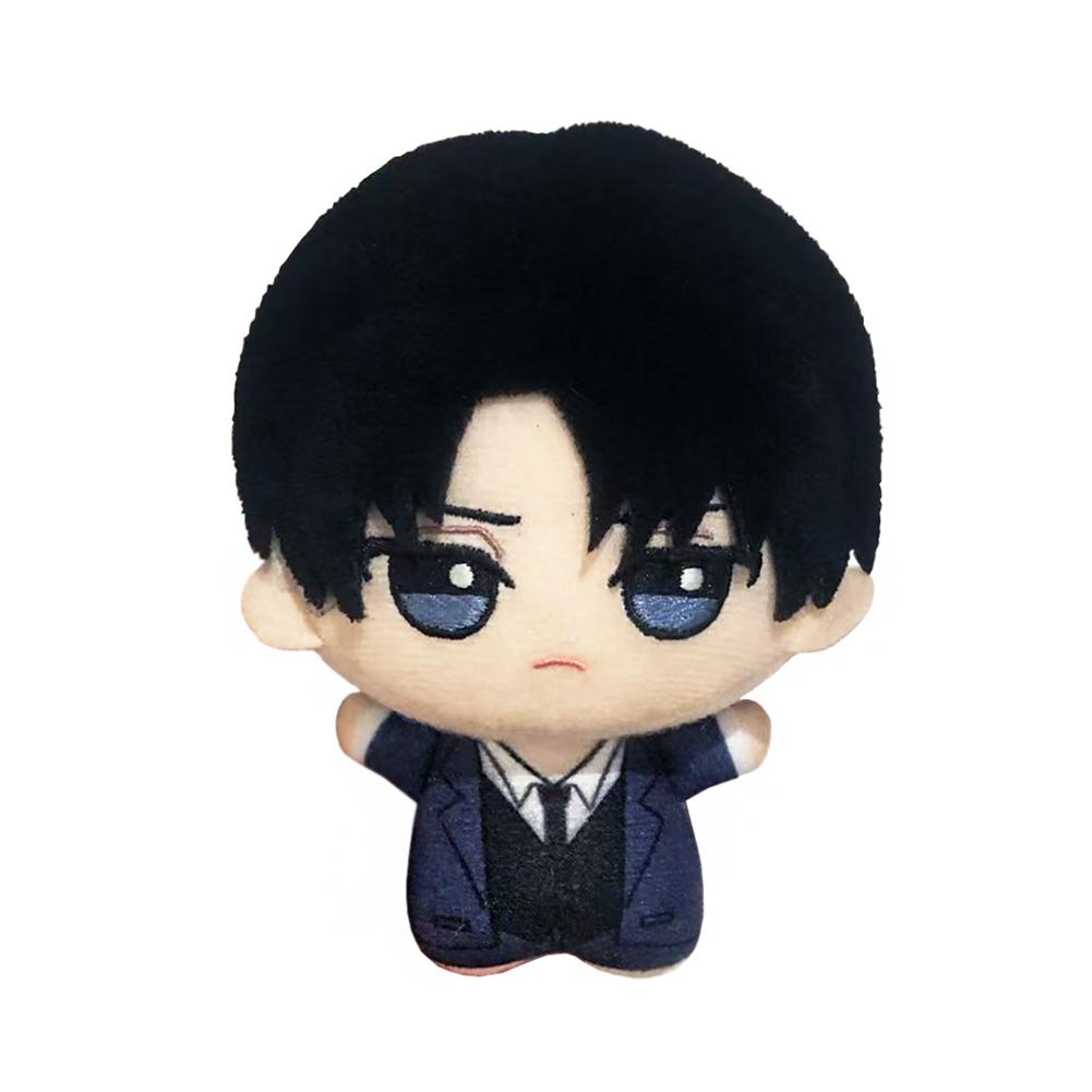 Titan Anime Plush Toy Giant Eren Jaeger Plushies Stuffed Starfish Body Plush Doll Levi Figure Collect Bag Pendant Keychain Gifts