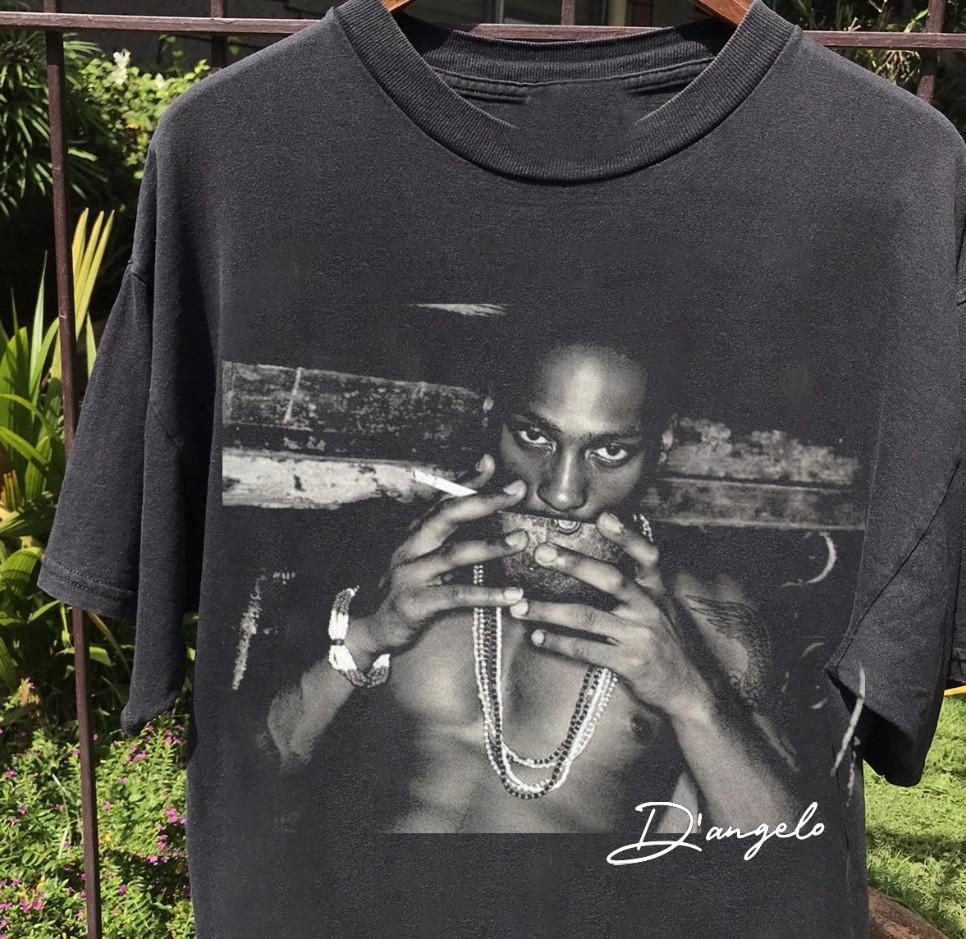 NEW HOT !!! D Angelo Rapper 90s Gift For Fans Rap Tee T-shirt S