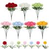 Hydrangea Artificial Flower Silk Non-Fading Arrange Flower Bouquets Ins Style Simulation Fake Flower Bouquet