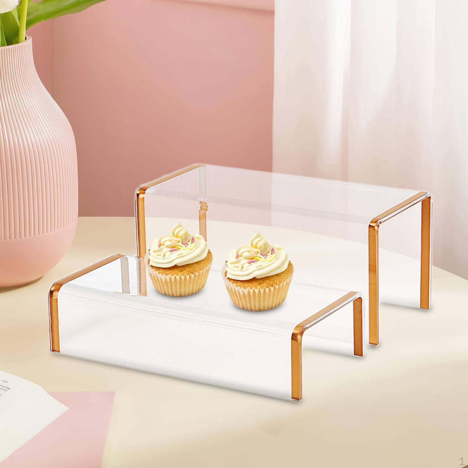 

Легкий прямокутний прозорий акриловий стенд для виставок Golden Edge 2Pcs