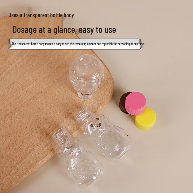 Pabei Disposable Cartoon Bear Juice Bottles (20-Pack)