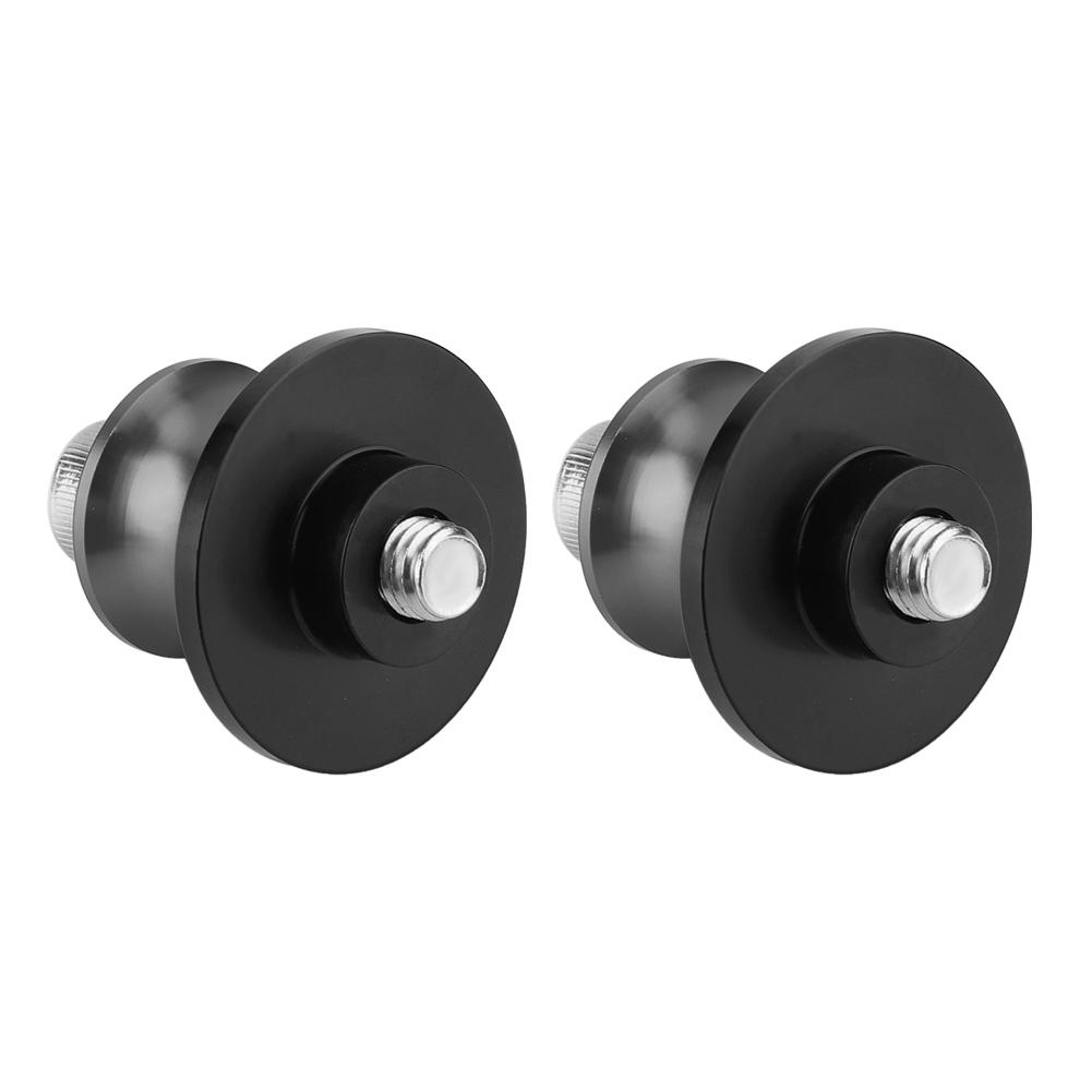 2pcs 6mm Motorcycle CNC Rear Stand Swing Arm Spool Sliders Stand Swingarm Bobbins